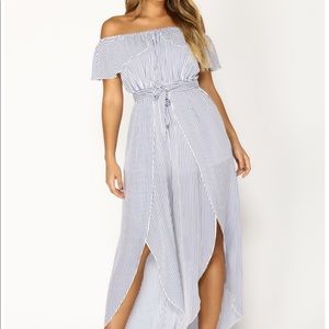 Blue and white Jumpsuit